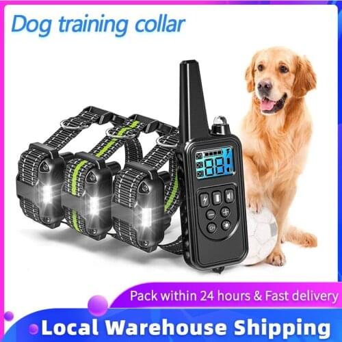 3 training modes electronic collar dog training collar waterproof Bark stopper dogs pets accessories collar anti-barking perro