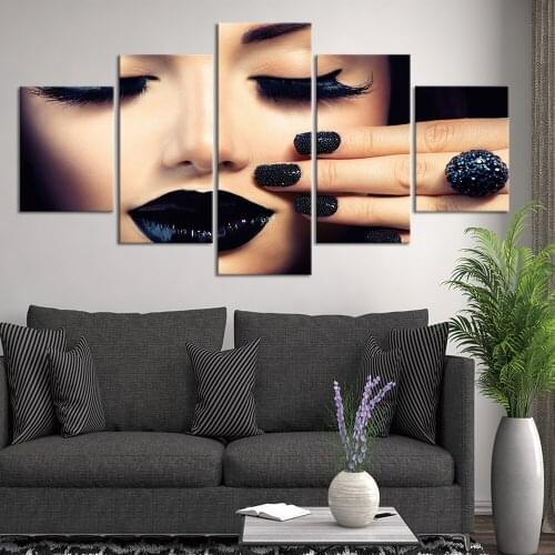 Canvas Painting Beauty nails Wall Art 5 PCS Picture Canvas Prints Modern Wall Pictures Home Decor