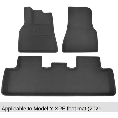 Full Surrounded Special Foot Pad Floor Mats Cover Waterproof Non-slip TPE XPE Modified for Tesla Model Y Car Accessories