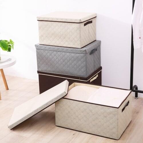 Multifunctional Foldable Storage Box Non-Woven Clothing Toys Books Organizer Container Household Supplies Organizing Accessories