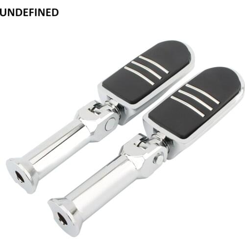 Motorcycle Passenger Footrest Chrome Foot Peg Support Clamp Kit For Harley Softail Deluxe Fat Boy Sport Glide FXBB 2018-2020