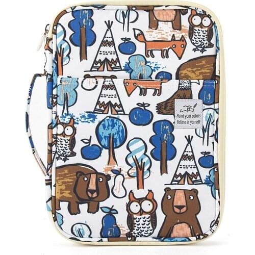 Single lay color pencil curtain sketch painting special pen bag art student storage bag stationery bag school office pencil case