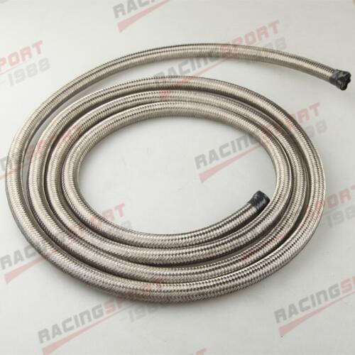 Stainless Steel Braided 1500 PSI AN10 AN10 Fuel Line Gas Oil Hose 6M (19.7FT)
