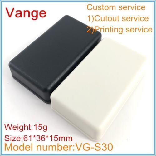 1pcs/lot mould injection shell housing 61*36*15mm ABS box plastic project box diy for electronics PCB module device