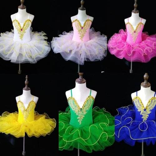 Professional Ballet Tutu Dress Girl Swan Lake Costume Child Performance Ballerina Tutu Kids Toddler Girl Clothes Ballet Dress