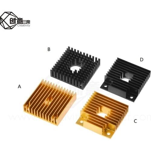 1PC MK7 MK8 Heat Sink 3D Printer Parts Cooler Aluminium Radiator Heat Sink 40*40*11mm For Makerbot MK7/MK8 Extruder