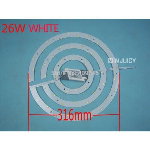 26W 36W 5730 SMD LED Chip Light Bulb Ceiling Lamp Plate AC110 or AC220V Replace Board With Driver 3 Circles No darkness