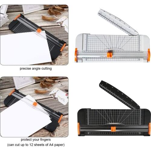 Paper Trimmer with Automatic Security Safeguard for Cut Coupon Photo Label