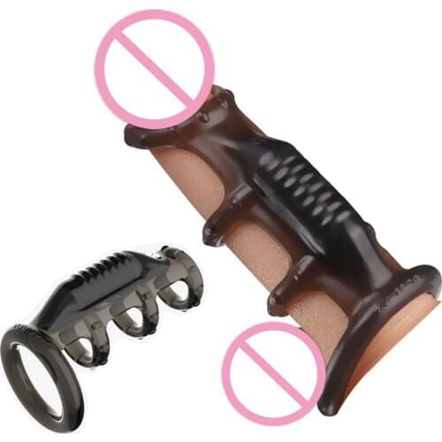 Ultra-high elastic TPE vibrating penis ring for couples to increase the interest of male lock ring for adult sex toy