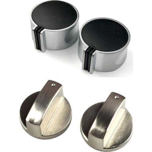 2pcs Universal Gas Stove Knob Switch Metal Push Button LNG Stove Touch Switch Igniter Embedded Gas Stove Knob Accessories