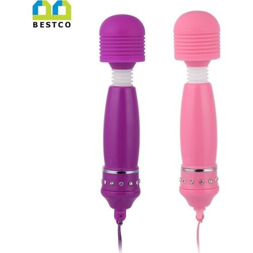 Bestco Vagina Vibrator Clitoris Stimulate G-Spot AV Wand Female Pussy Massager Adult Erotic Intimate Anal Plug Sex Toy for Woman