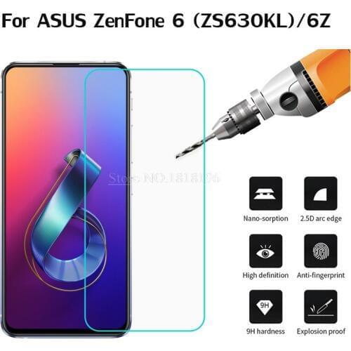 2.5D 9H Tempered Glass for Asus Zenfone 6 2019 ZS630KL I01WD Screen Protector for Asus Zenfone 6Z Protective Glass Phone Film