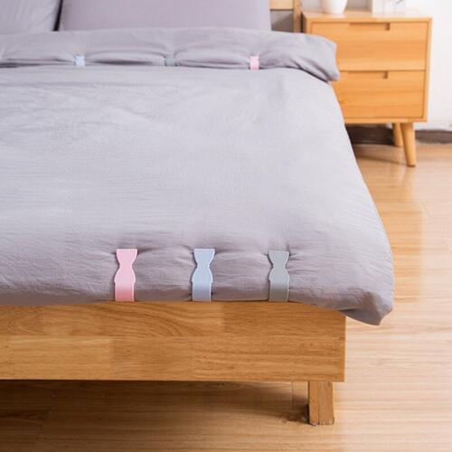 6PCS Bed Sheet Clip Mattress Grippers Fasteners Clothes Pegs Coverlet Holder Slip-Resistant Fixing Clip Holders Clamps