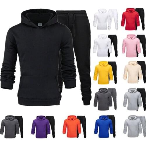 Autumn Winter Women Tracksuit Casual Hooded Hoodies Drawstring Pants Two Piece Set Sportswear Sweatshirt Suit Pullover Outfit