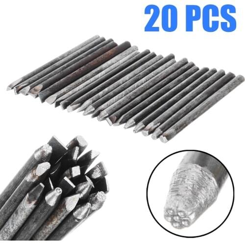 20pcs 4mm Flower Steel Assorted Punch Stamp Jewelry Gold Processing Punch Stamp Chisel DIY Craft Working Supplies