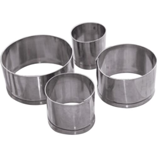 4pcs Stainless Steel Round Circle Cookie Fondant Cake Mould kitchen Supplies baking tools