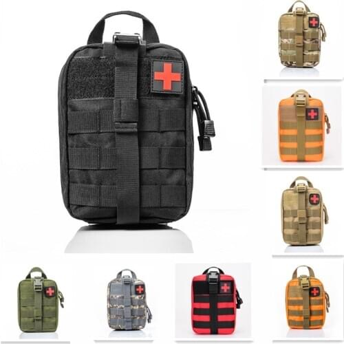 Outdoor sports Travel First Aid Kits Mountaineering rock climbing Lifesaving bag Oxford Cloth Tactical Waist Pack Medical Box