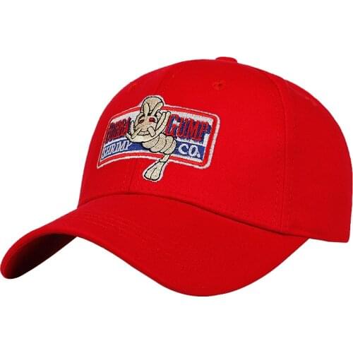 BUBBA GUMP shrimp baseball cap for men and women sports hats summer sun hats embroidered Casual hat Forrest Gump hats wholesa