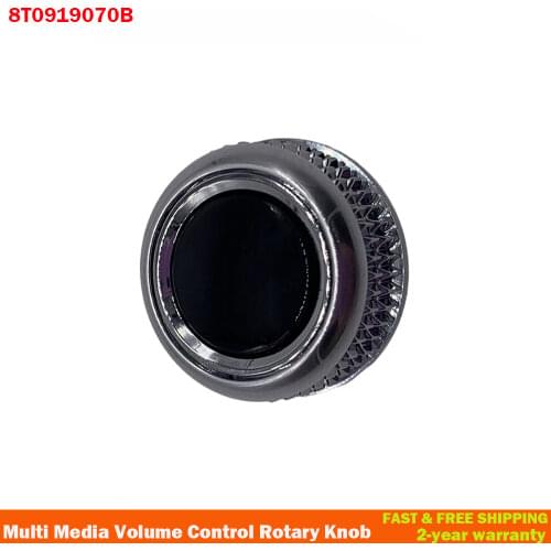 8T0919070B For Audi A4 A5 S5 Q5 2013-2016 MMI Multi Media Volume Control Rotary Knob Cover Chrome