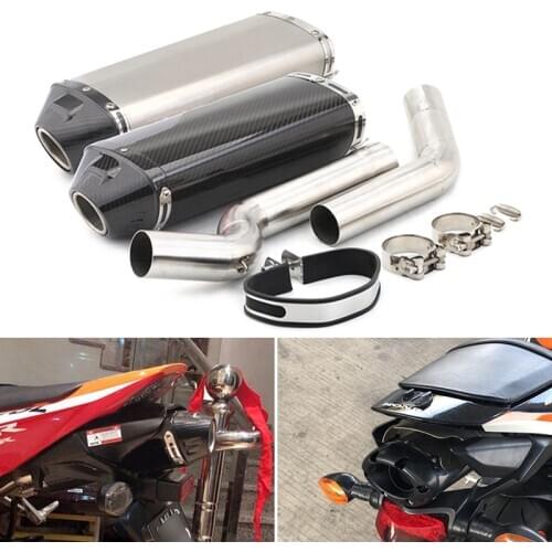 For Honda F5 CBR600RR 2003-2020 Motorcycle Exhaust Set 2 Mid Link Pipe Slip On 51 mm Exhaust Pipe No DB Killer Escape