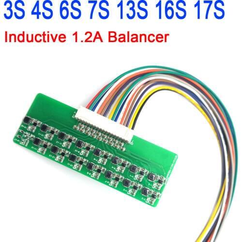 DYKB 3S 4S 6S 7S 13S 16S Li-ion Lipo Lifepo4 Lithium Battery Active Equalizer Balancer Energy Transfer Board BMS 1.2A Balance
