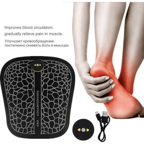 Electric Foot Massager Pedicure EMS Feet Muscle Stimulator Foot Massage Machine Mat Pain Relief Improve Blood Circulation Pad