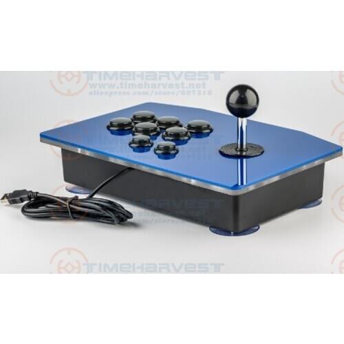 Acrylic Zero Delay Arcade Fighting Stick USB Wired Computer Gaming Joystick PS3 Game Rocker Controller with 8 Buttons For PC PS3