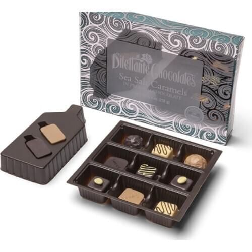 Customized black PS plastic blister insert trays for chocolate box,PVC blister packaging in Shenzhen ---PX3142