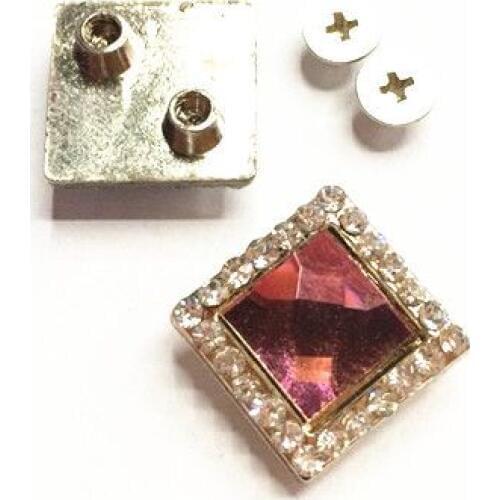 Carft Item Western Concho with Screw Metal Flower Rhinestone Concho for Belt