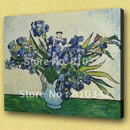 Van Gogh oil paintings (Irises, Saint-Remy) Impressionism art canvas oil paintings U2VG04