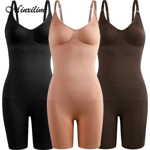 Full Body Shapewear Bodysuit Waist Trainer Slimming Sheath Tummy Control Flat Belly Push Up Seamless Corsets Women Shapers