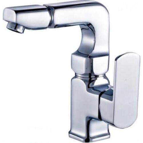 Brass rotated basin faucet hot and cold, Single hole toilet sink basin faucet mixer water tap, Bathroom wash basin faucet chrome