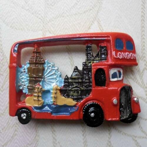 London bus historic monuments Fridge Magnets