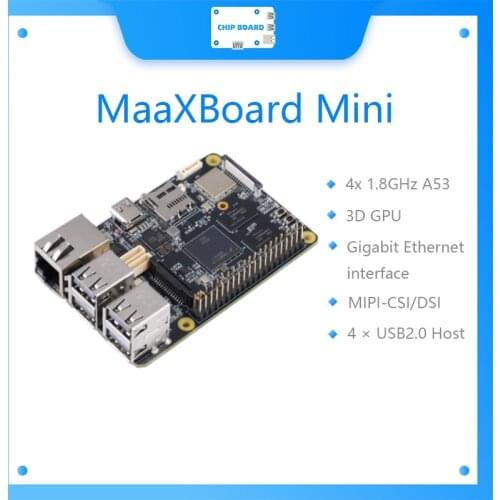 MaaXBoard Mini Development Board，1.8GHz A53 &3D GPU，Gigabit Ethernet interface NXP embest