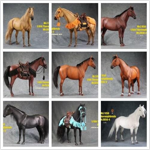 Mr.Z056 1/6 War Horse Resin Animal Figure Statue For 12" Soldier Action Figure Animal Statue Scene Accessory