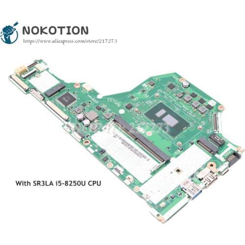 NOKOTION For Acer aspire A515 A515-51 Laptop Motherboard SR3LA i5-8250U CPU NBGSW11001 C5V01 LA-E891P MAIN BOARD