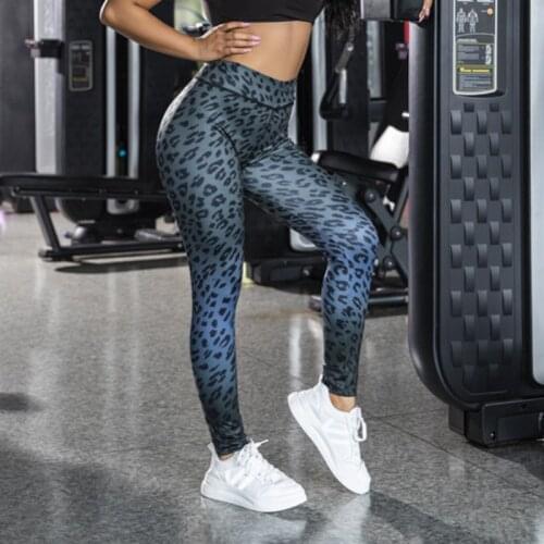 New Fashion Leopard Leggings Fitness High Waist Workout Gothic Leggings For Women Hip Push Up Solid Color Sexy Leggings Seamless