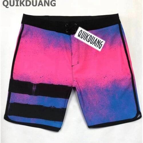NWT 4Way Stretch Surf Pants Men Beach Shorts Spandex Swim Board Shorts Male Quick-Dry Trunks E472