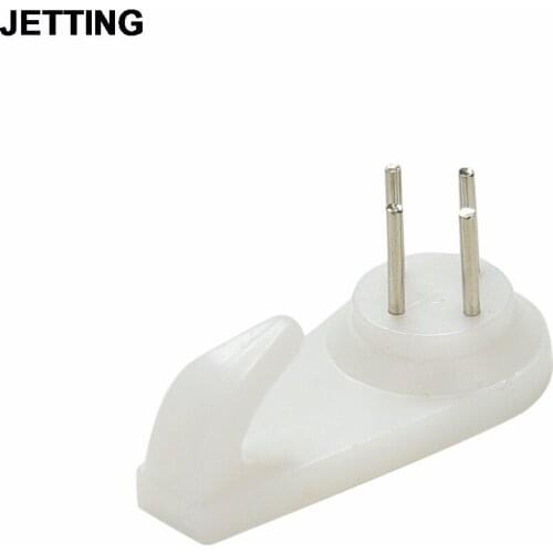 Size S Plastic Hard Picture Frame Wall Hooks Wall Stud Photos Mirror Gadgets Hanging Hangers for Bathroom Room 20PCS