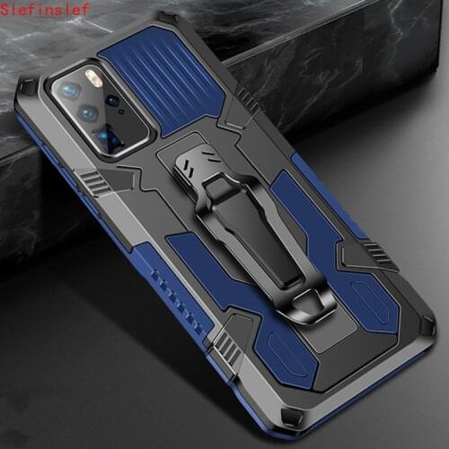 Drop resistance Armor Belt Clip Case For Huawei P40 Pro E Lite P30 LITE P Smart Z High impact Military Rugged Shield Cover