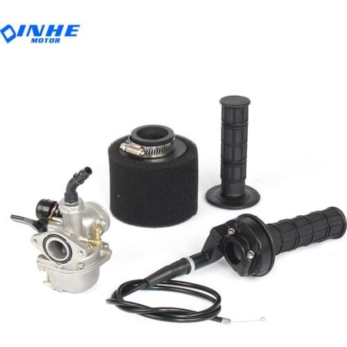 PZ19 19mm carburetor intake pipe gasket throttle handle fixed cable air filter for 50 70 90 110cc Pit Bike ATV Quad Go Kart