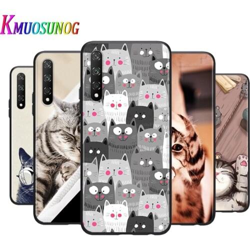 Sleeping Kitten Cat For Huawei Y9S Y6S Y8S Y9A Y7A Y8P Y7P Y5P Y6P Y7 Y6 Y5 Pro Prime 2020 2019 Silicone Phone Case
