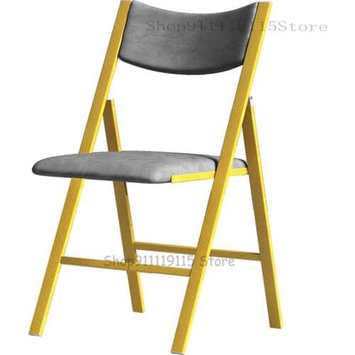 Folding Chair Lazy Leisure Home Dining Chair Provincial Space Armchair Dormitory Simple Desk Stool Office Meeting Chair