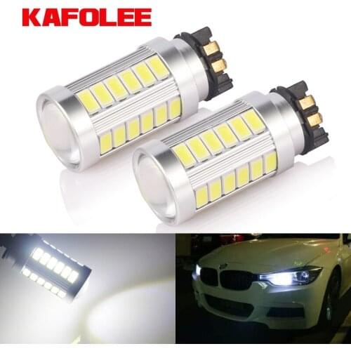 KAOFOLEE Canbus PW24W LED PWY24W Bulbs For Audi Skoda BMW Volkswagen Turn Signal Lights or Daytime Running Lights White yellow