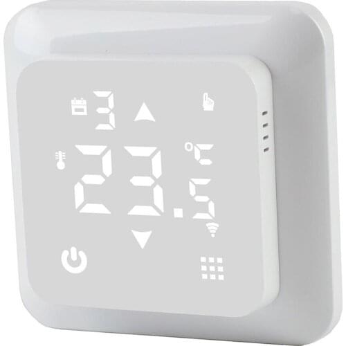 HYSEN white color room wifi gas boiler thermostat compatible with Tuya smart APP