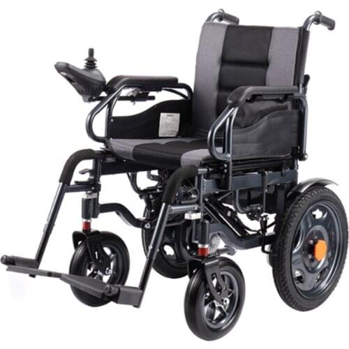 Comfortable Shock-absorbing Electric Wheelchair With Foldable Light Four-wheeler For The Elderly And The Handicapped