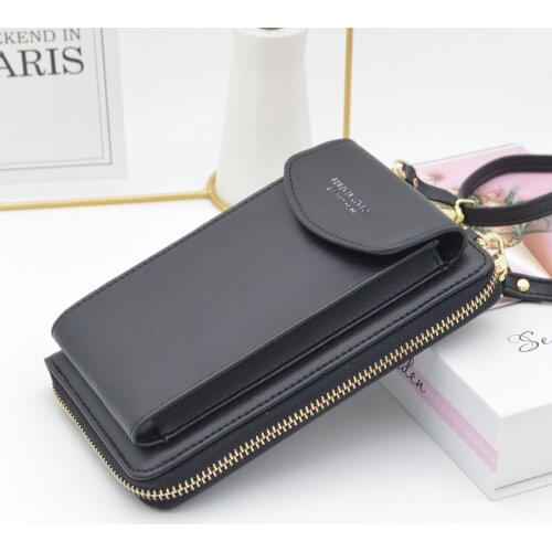 Universal PU leather mobile phone bag waist bag wallet Samsung/iPhone/Huawei/Xiaomi mobile phone bag diagonal shoulder bag