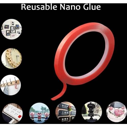 3M Waterproof Nano Acrylic Tracsless Tape Double Sided Tape Transparent Reusable Washable Adhesive Tape Cleanable Home Gekkotape