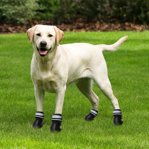 Waterproof Pet Dog Shoes Dog Boot Outdoor Sport Rain Snow Shoes Reflective Rubber Boots For Labrador Small Medium Large Dogs