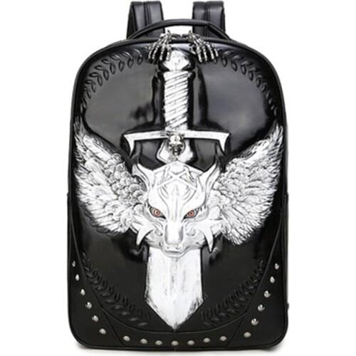 2021 New cartoon 3d men and women waterproof and anti-theft backpack laptop business travel computer backpack